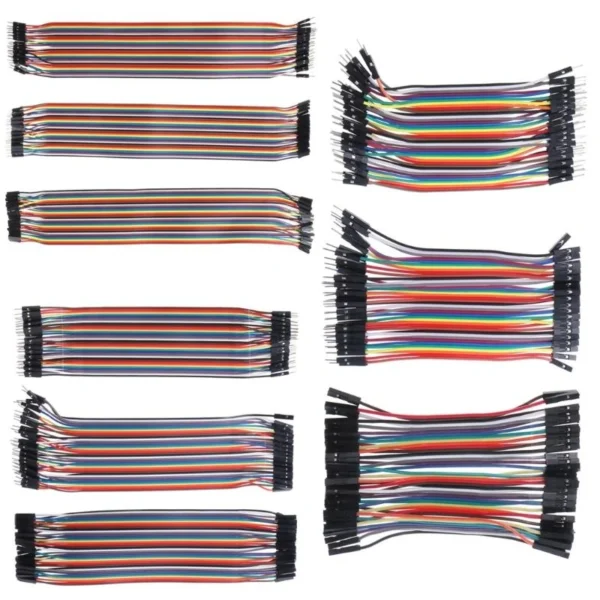 63HA 40Pcs Cables M-F/M-M/F-F Jumper Breadboard Wire Colorful GPIO Ribbon for DIY Kit - Image 4