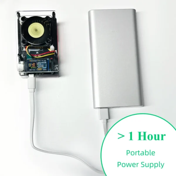 NMAxe Bitaxe BTC NMMiner Official Ultra BM1366 ASIC Solo Lottery Miner 500GH/s OpenSource Silent Home Use with FullColor Display - Image 6