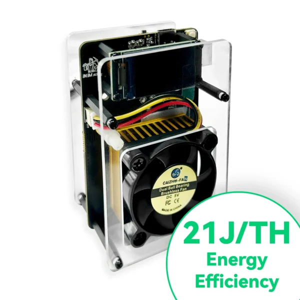 NMAxe Bitaxe BTC NMMiner Official Ultra BM1366 ASIC Solo Lottery Miner 500GH/s OpenSource Silent Home Use with FullColor Display - Image 4