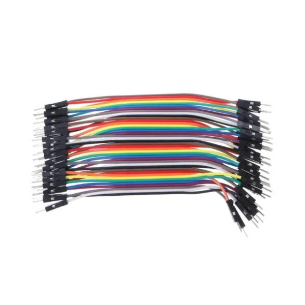 63HA 40Pcs Cables M-F/M-M/F-F Jumper Breadboard Wire Colorful GPIO Ribbon for DIY Kit